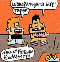 planche bd Bill et Bobby: Bill & Bobby aiment les fortune cookies
